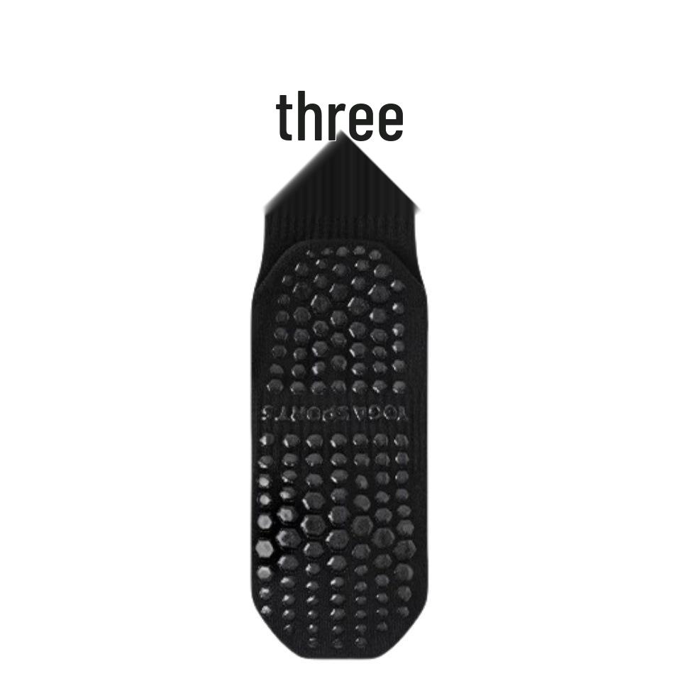 Women's Non-Slip Yoga Socks - Pure Cotton, Spring/Autumn, Indoor Fitness, Pilates & Jump Rope Floor Socks