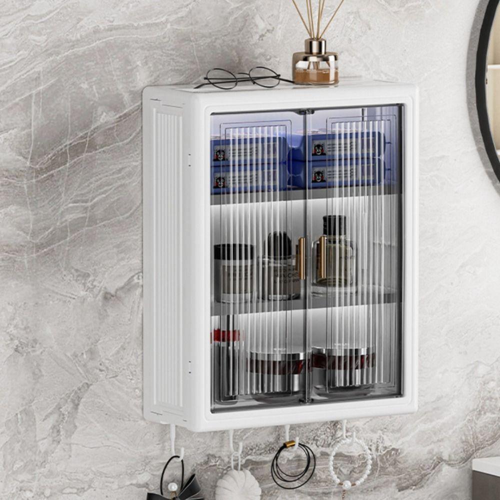 Dustproof Cosmetic Storage Cabinet Simple Storage Rack New Organizer Box