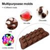 Ručně vyráběná silikonová forma na čokoládu Forma na bonbóny Želé pudink Formy na květiny ve tvaru srdce ve tvaru srdce Kuchyňské nástroje na pečení