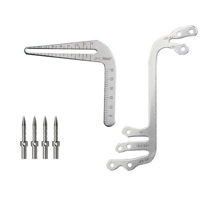 Guía de localización de implantes dentales Localizador de implantes orales Guía de posicionamiento Regla angular Producto odontológico Herramientas para implantes dentales