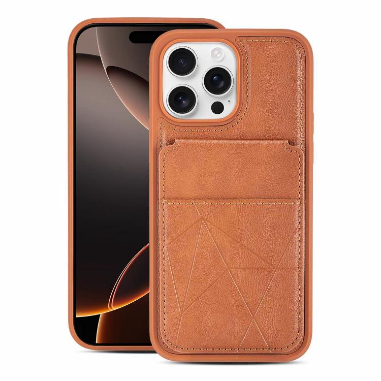 Multifunctional Vertical Flip Card Wallet Holder Vegan Leather Back Phone Case