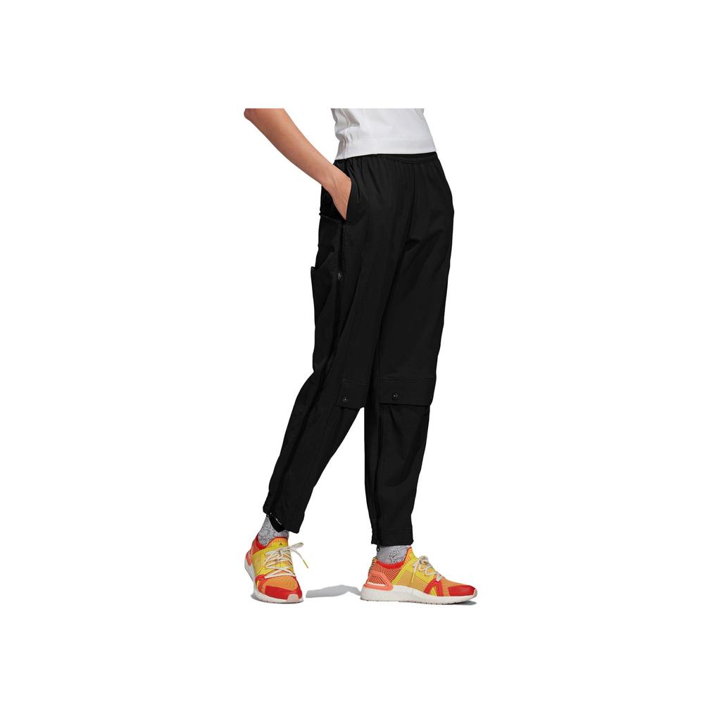 Adidas Solid Color Breathable Knitted Sports Pants Women Bottoms Black FS7574