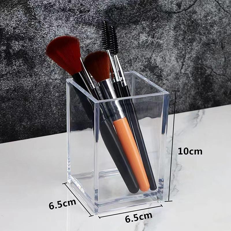 Cosmetic Storage Box Makeup Brush Holder Organizer Lipstick Eyebrow Pencil Bathroom Storage Display Stand Acrylic