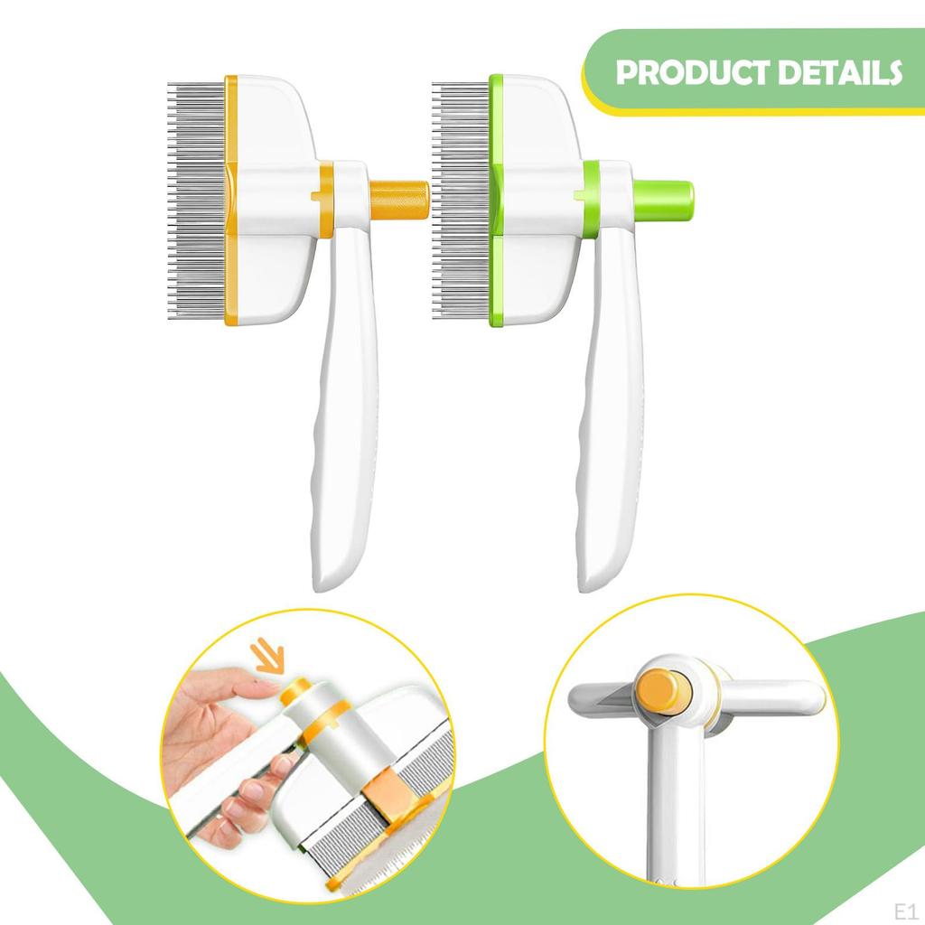 2 Pieces Pet Grooming Brushes Cat for Shedding Dog