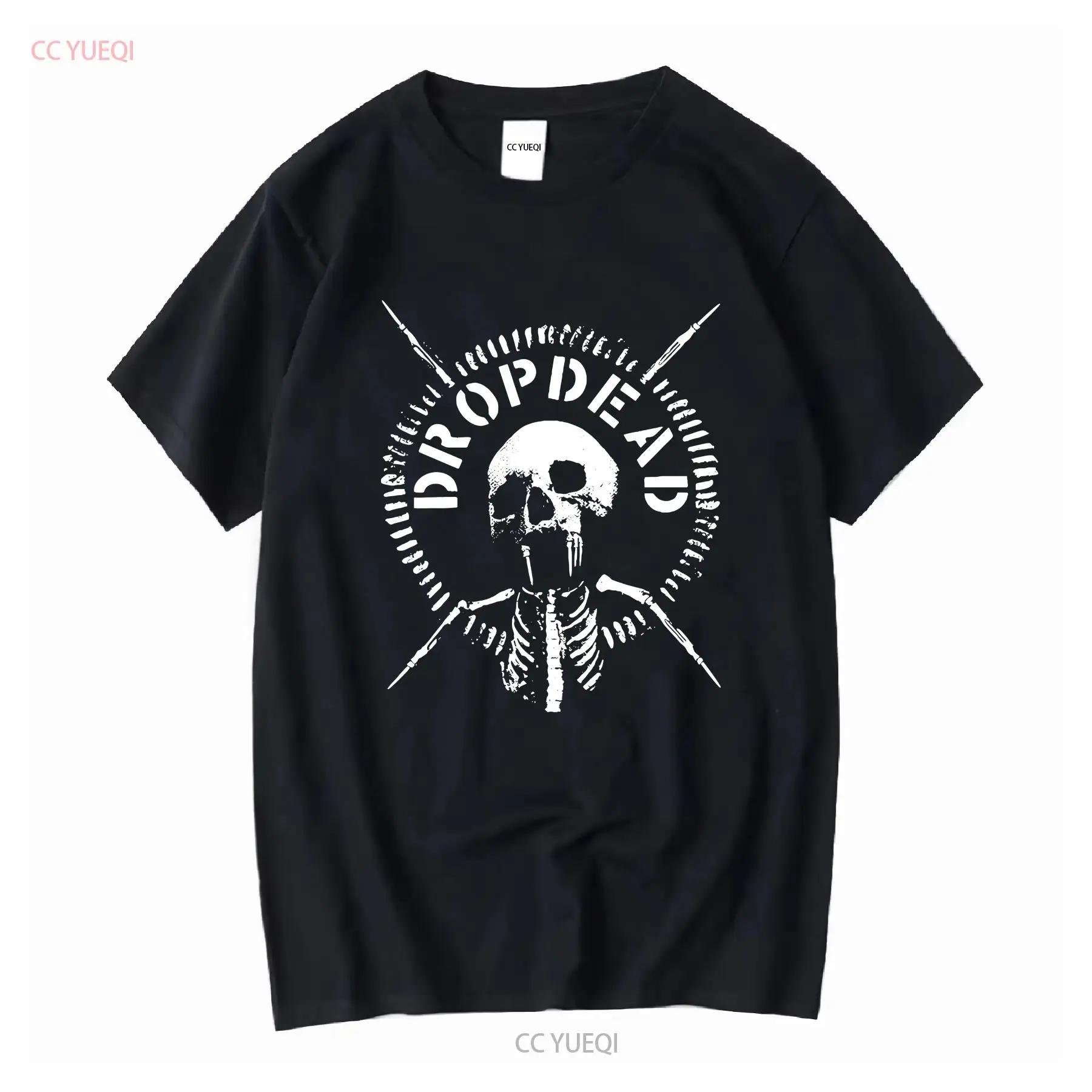 Dropdead Хардкор Краст Панк Группа Футболка Мерч Винтаж Гриндкор Дистопия Y2K Винтажный Стиранный Топ Для Повседневной Носки Растянутый S разноцветный