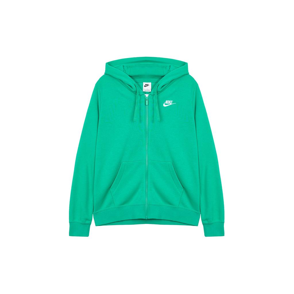 Nike Solid Color Outdoor Casual Sports Zip-Up Hoodie Women Hoodies Green DQ5472-324
