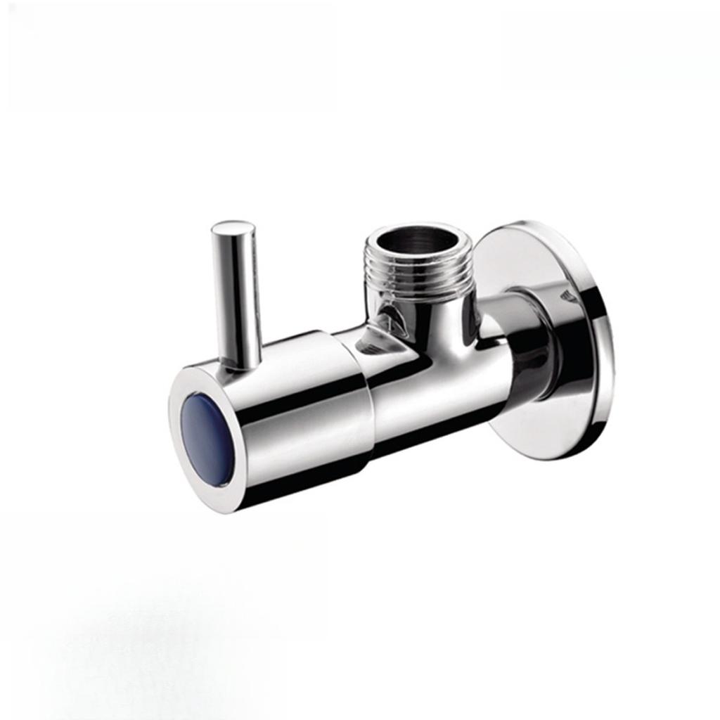 1/2'' European Triangle Valve Hot and Cold Water Stop Universal Retro Angle Valves All Copper Toilet Bathroom