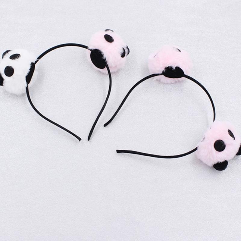 Stylish Panda Headpiece Proms Birthday Hairbands Fun Headwear Halloween Charm Adorkable Hair Headwear