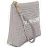 Givenchy 4G Allover Pattern Zip Closure Leather Travel Clutch Women Clutch Gray BB60KSB18Z-050