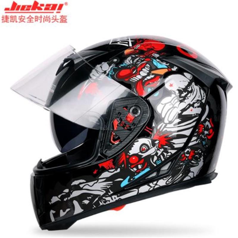JIEKAI 310 Modular Full Face Motorcycle Helmet Dual Visor Commuting All Season