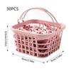 30Pcs Windproof Clothes Laundry Clothespin Slip-resistant Outdoor Use Multipurpose Clips Suitable for Fixing Quilts Pants