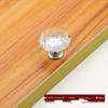 Transparent Black Crystal Pull Handle for Cabinets and Wardrobes - European Modern Design, Solid and Thickened.