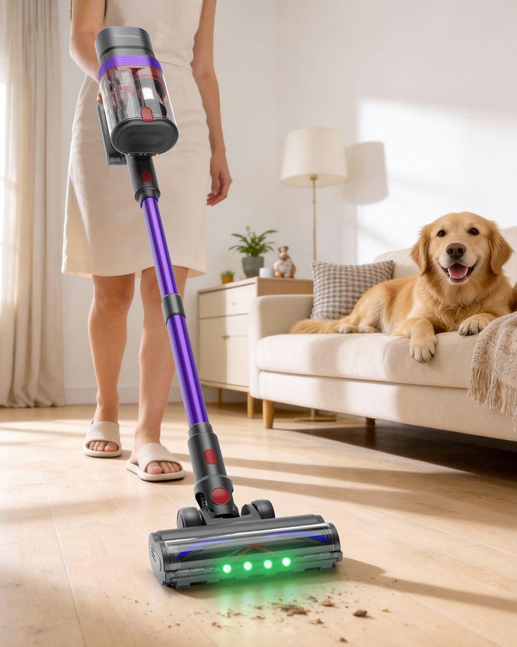 Teendown V20  Cordless Vacuum Cleaner 500W Brushless Motor Portable Detachable Vacuum Cleaner For Home Use 40 KPA Powerful Suction