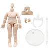 niannyyhouse DOD Body 10cm Articulated Figure Body, Compatible with Obitsu Doll 11cm, GSC, and 1/12 BJD Doll Heads (Milky White+A)