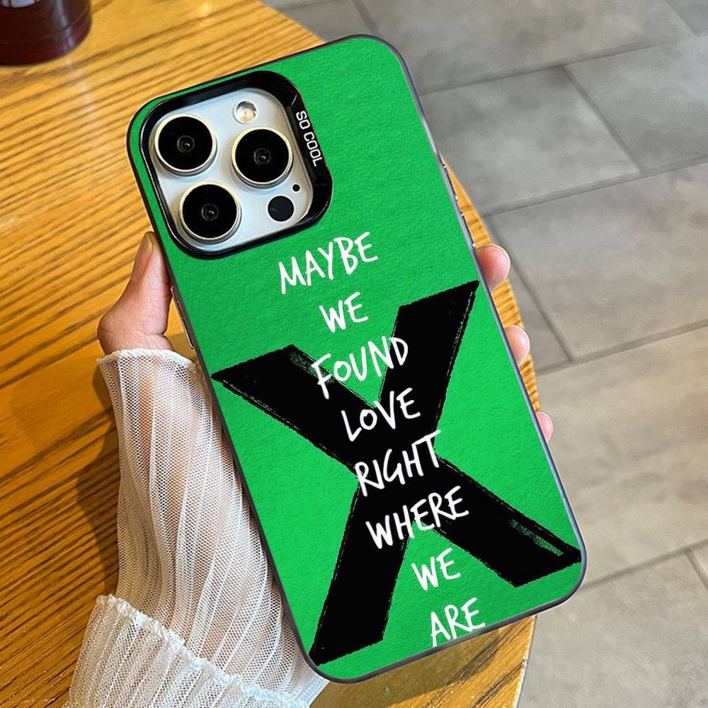 

P-Perfect Teddy E-Ed S-Sheeran Phone Case For iPhone 16 17 15 14 12 13 Pro Max Black Candy Matte Shockproof Cover iPhone14Pro