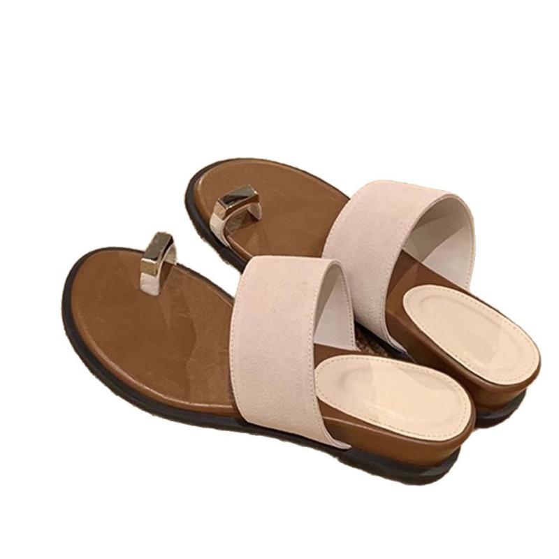 Slippers Women's Shoes Wedge Heels Soft-soled Flip-flops