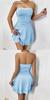Europäischer & Amerikanischer Stil Damen Schlankes Figurbetontes Falten Bandeau Bodycon Kleid.
