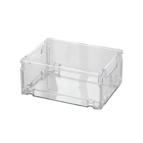 Storage Basket with Cover Easy Assembly Foldable Design Stackable Toy Storage Box