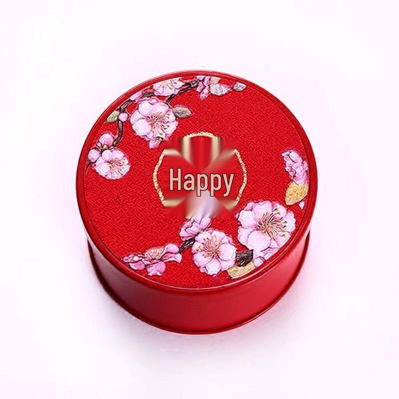 2022 Creative Drum-Shaped Wedding Candy Tin Box Small