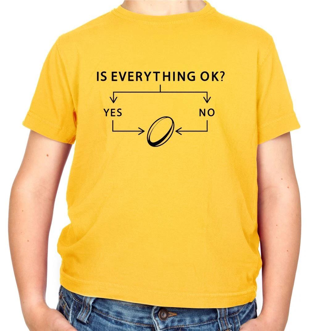 Is Everything Okay? Rugby - Kids T-Shirt - Funny Player League Union England 130