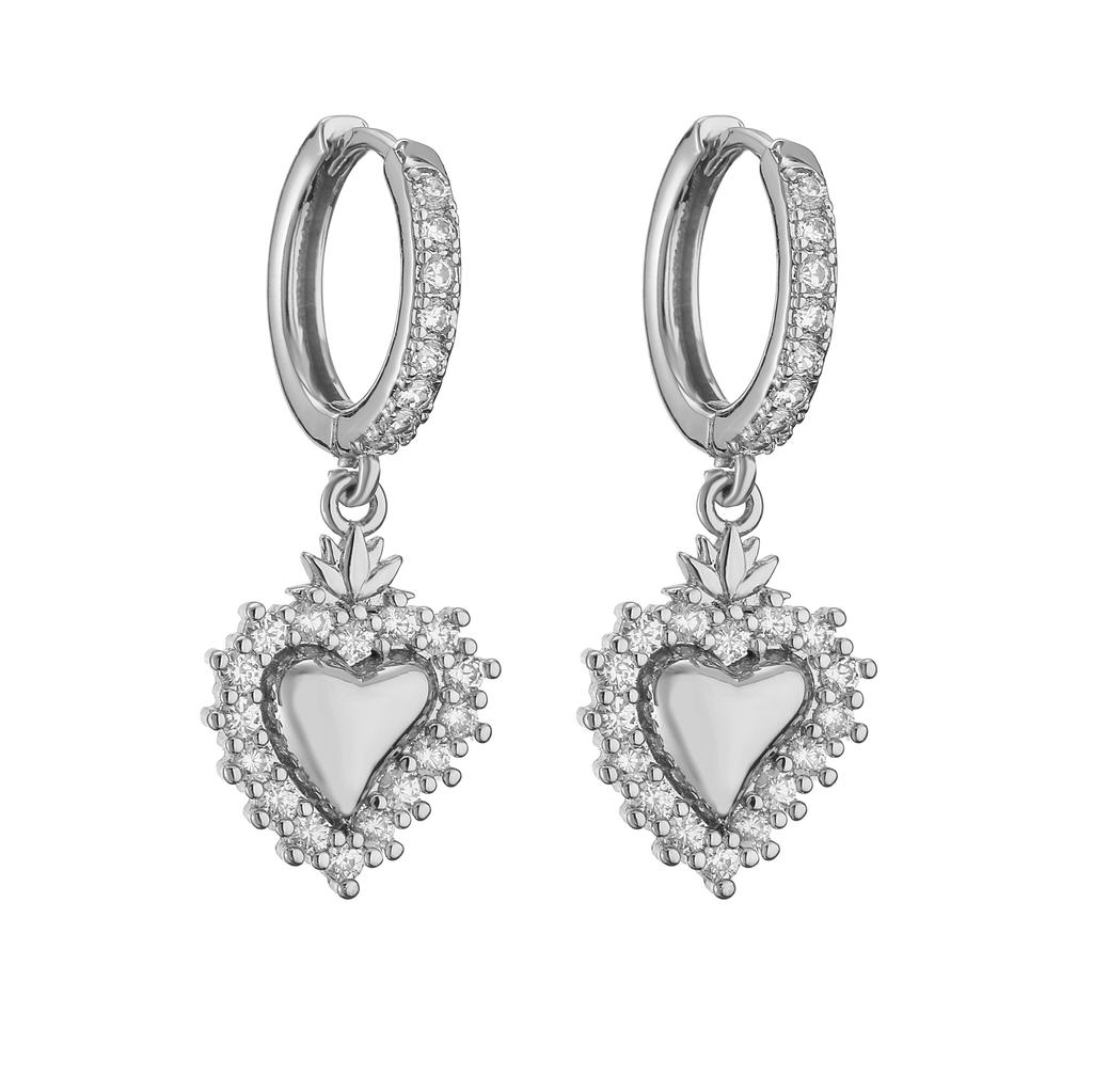 HECHENG, Heart CZ Women Pendant Necklaces Simple Versatile Female Party Gift Daily Wear Statement Zircon Drop Shipping