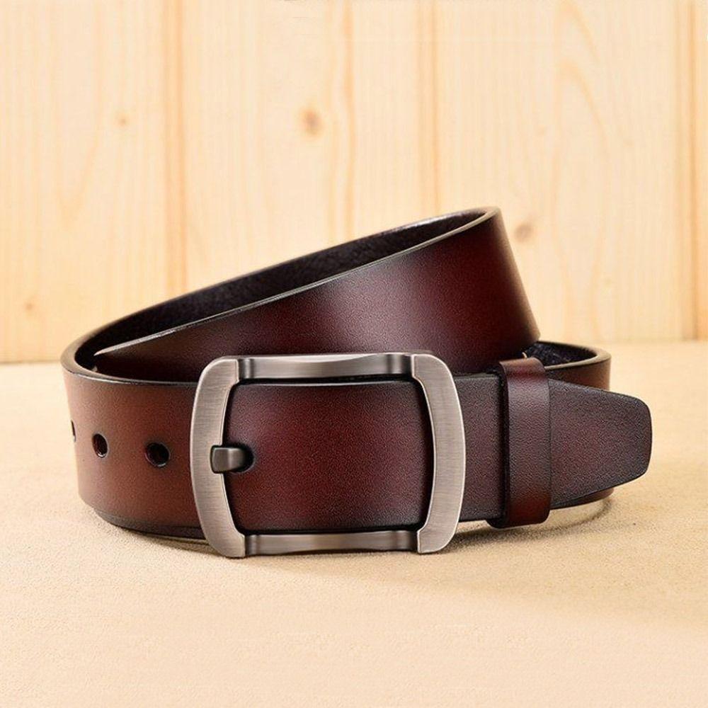 Black Coffee Buckle Waist Belt Trendy Brand Waist Strap Fashion Waistband