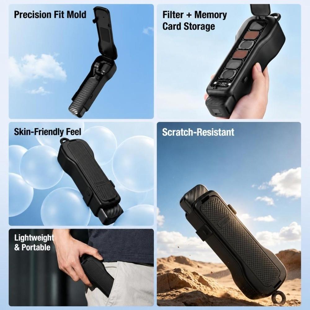 Anti-Scratch Flip Protective Case Protective Shell Lid for DJI Osmo Pocket 4/3 Accessories