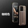 Walnut Wood IPhone 15 Pro Max Case With Magnetic Snap-on Metal Shell Shockproof Hard Cover 14