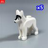 Non-Toxic Moc Bricks Police Dog Animal Shepherd Dalmatian Poodle City Model Building Blocks Educational Toys Children'S Gifts