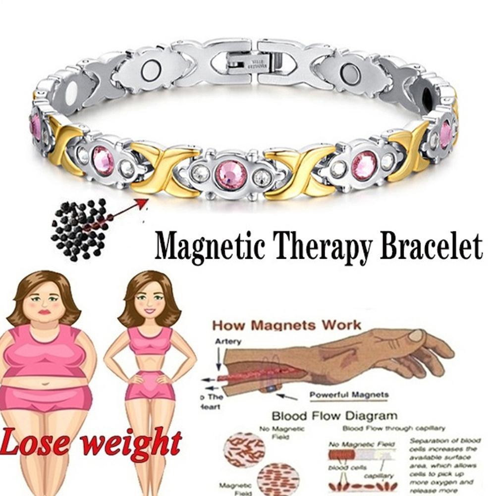 Trendy 4-Color Magnetic Therapy Bracelet Twisted Slimming Bangle Healthcare Jewelry Adjustable Design Comfortable to Wear Fashio