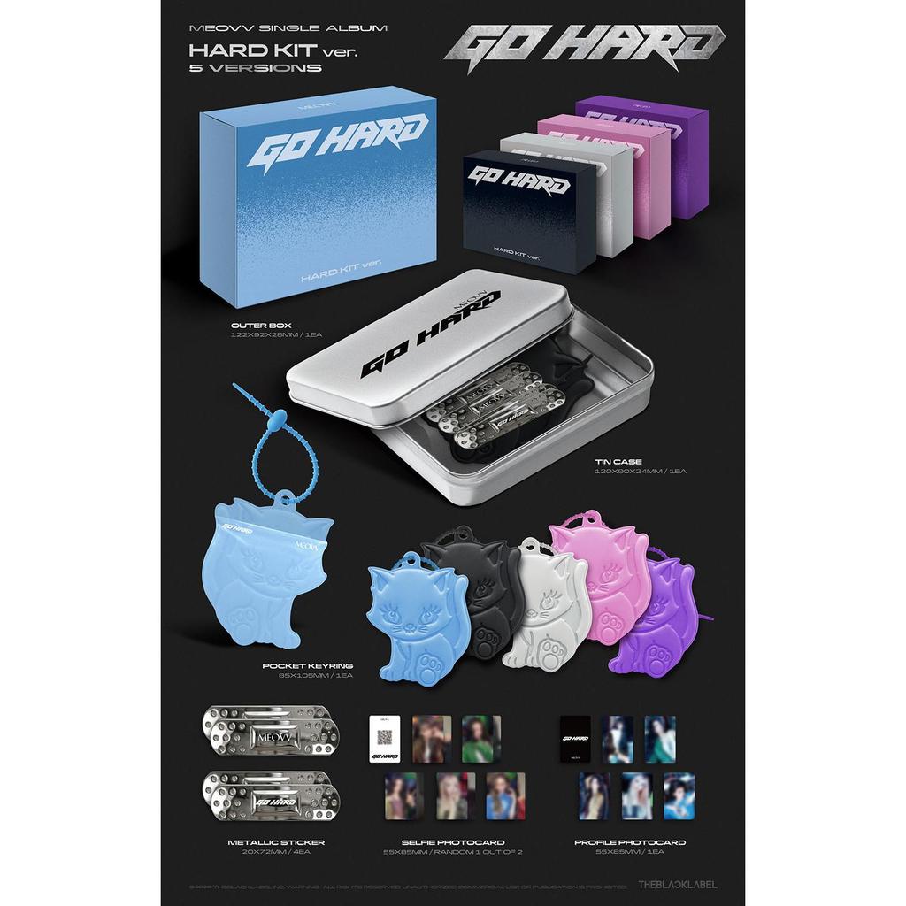 MEOVV [GO HARD] Single Album (HARD KIT Ver.)