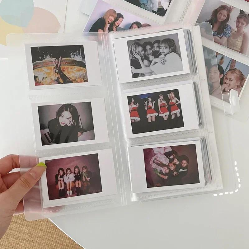 3-inch 84\120\240 Card Slot Transparent Photo Album Mini Polaroid Photo Album Photo Card Train Ticket Card Collection Album Jewe