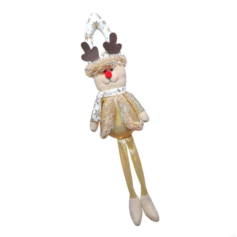 Christmas Doll Door Ornament Multipurpose Long Leg Doll Hanging Decoration For Tree Door Handle Bookshelf Curtain Window