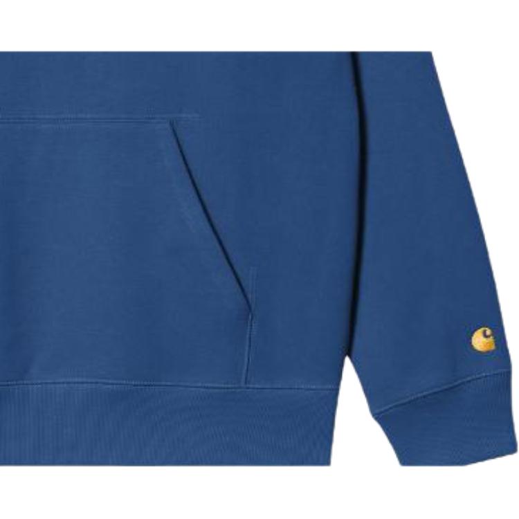 Carhartt WIP SS23 Casual Loose Fit Hooded Sweatshirt Men sweatshirt Blue I026384-1NU-XX
