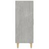 Vidaxl Komoda, Szarość Betonu, 70X34X90 Cm, Materiał Drewnopochodny