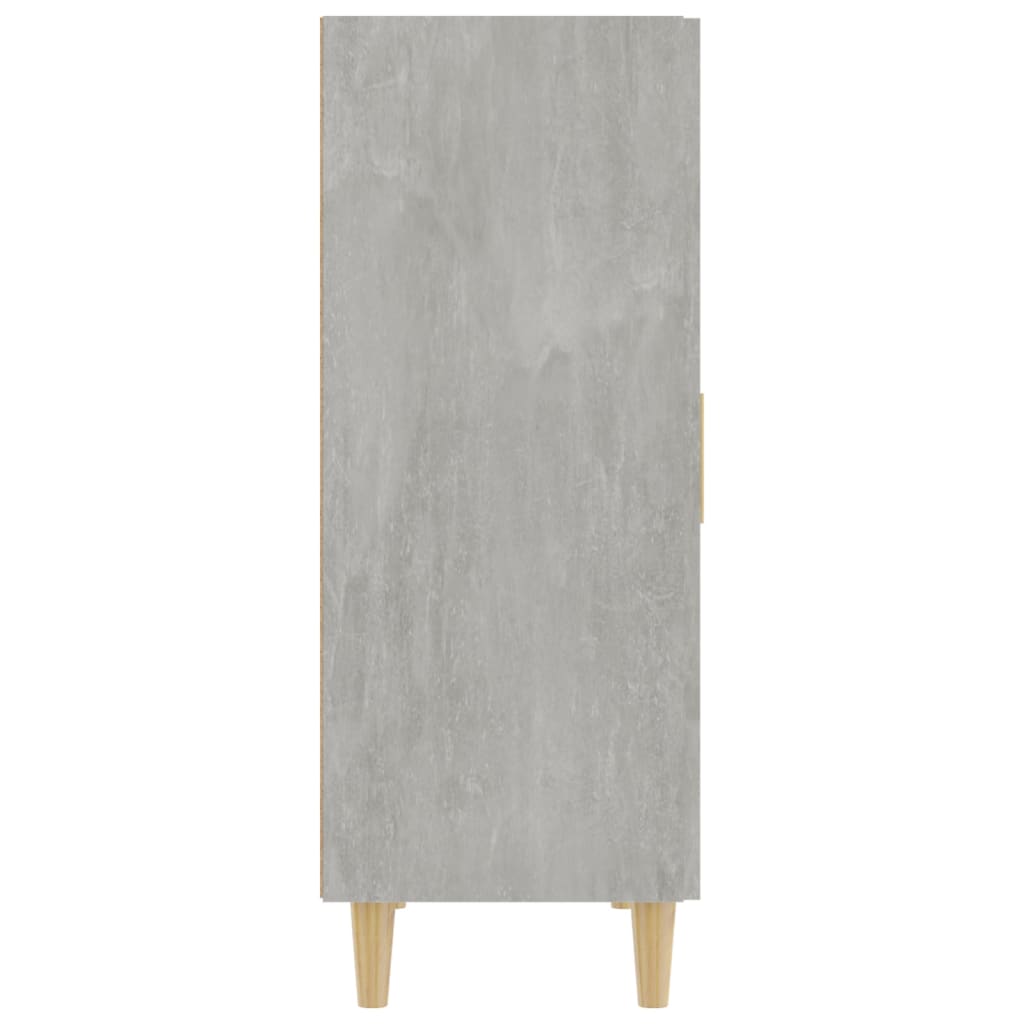 Vidaxl Komoda, Szarość Betonu, 70X34X90 Cm, Materiał Drewnopochodny