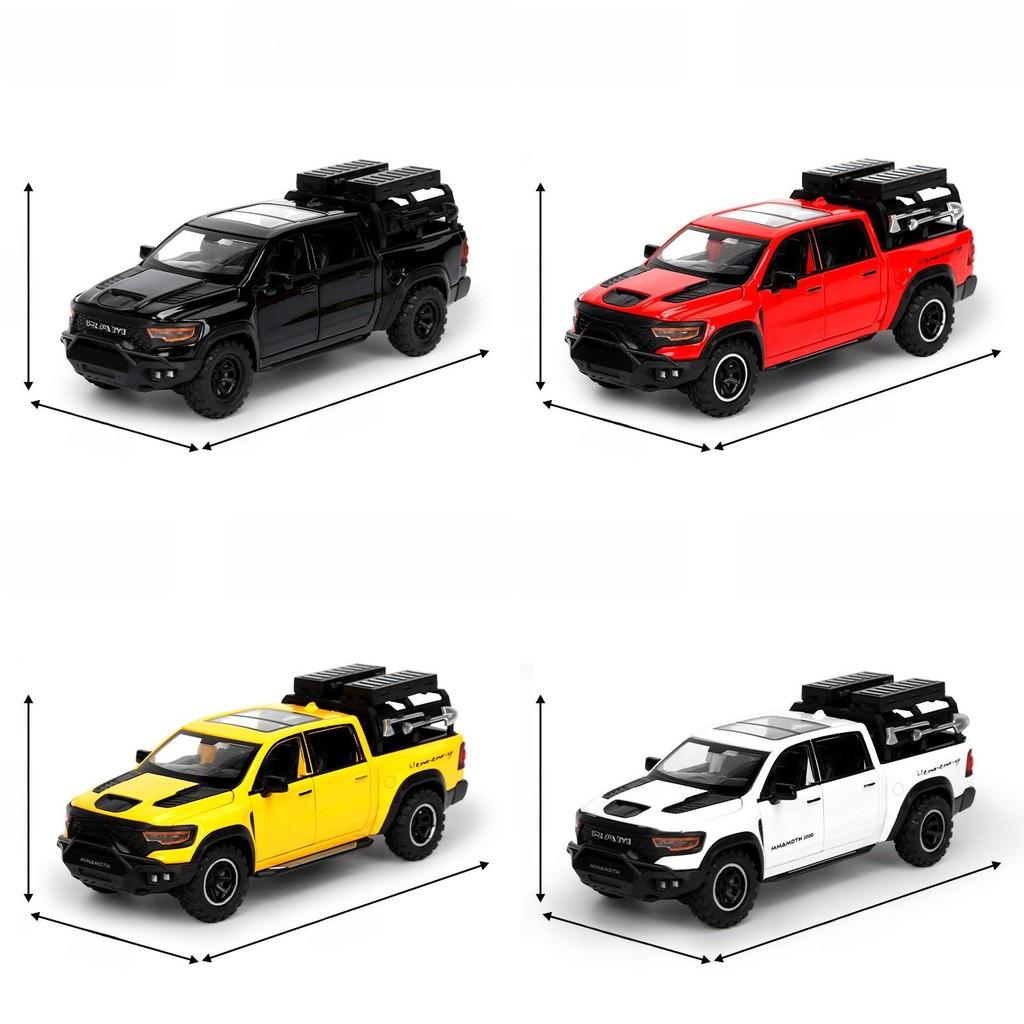 Alloy Car Pickup Model With Opening Doors And Inertial Mechanism Design