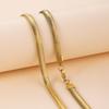 Collana Choker a Spina di Pesce Placcata Oro 5MM Acciaio Inossidabile 316L Collana a Catena Snake per Donne Uomini Gioielli Regalo Ingrosso