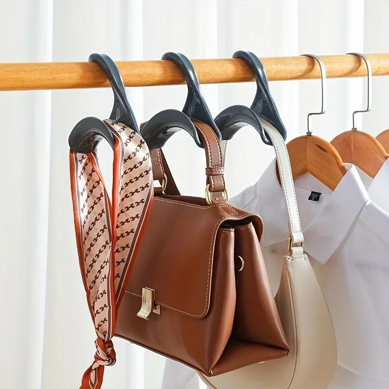 Widen Multipurpose Hangers Connection Hook Space Saving Hat Silk Scarf Shawls Handbag Hanging Rack Wardrobe Organizer