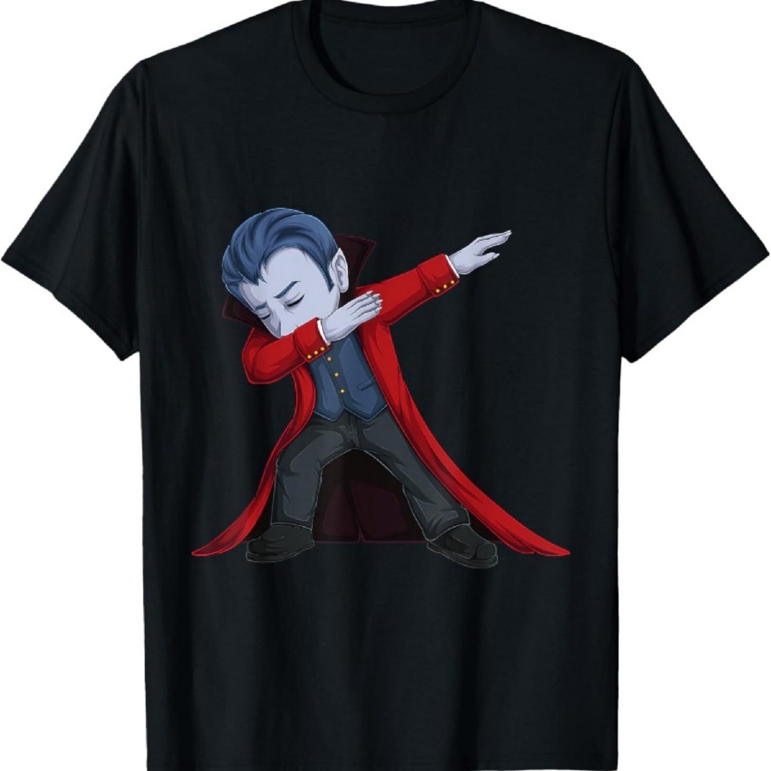 

Dabbing Dracula Funny Scary Halloween Kids Boys T-Shirt S