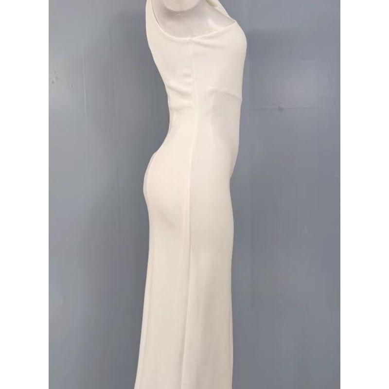 Export Single R Home Sexy Fashion All-Match Stylish Twisted Neck Sleeveless Sexy Slim Looking Adult Lady like Woman Dress Women