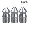 Rear Hole Cleaning Nozzle, Pressure Washer, Drain Sewer, Pipe Spray Nozzle, Rotary Clearning Nozzle, 3/8 "