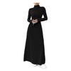 Sweater Dress for Women Casual Long Sleeve High Neck Ribbed Knit A-Line Dress Fall Winter Pullover Tunic Maxi Dress