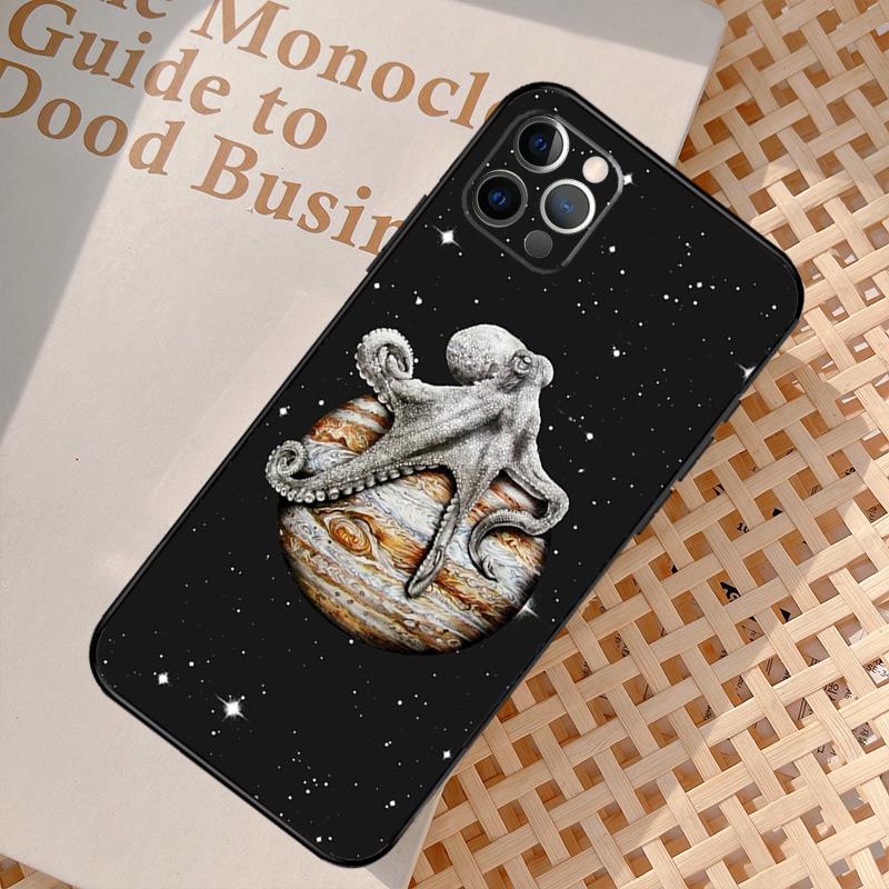 Marine Life Ocean Octopus Case For iPhone 16 13 11 12 14 15 Pro Max Mini XR X XS MAX Plus Cover Cases