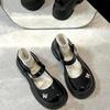 2025 New Summer Popular Small Leather Shoes Temperament Casual Rhinestone Butterfly Out Lolita Mary Jane Single Shoes