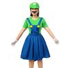 Mario Princess Peach Cosplay Costume Set Couples Halloween Party Outfit Sweet Game Theme Dress With Accessories