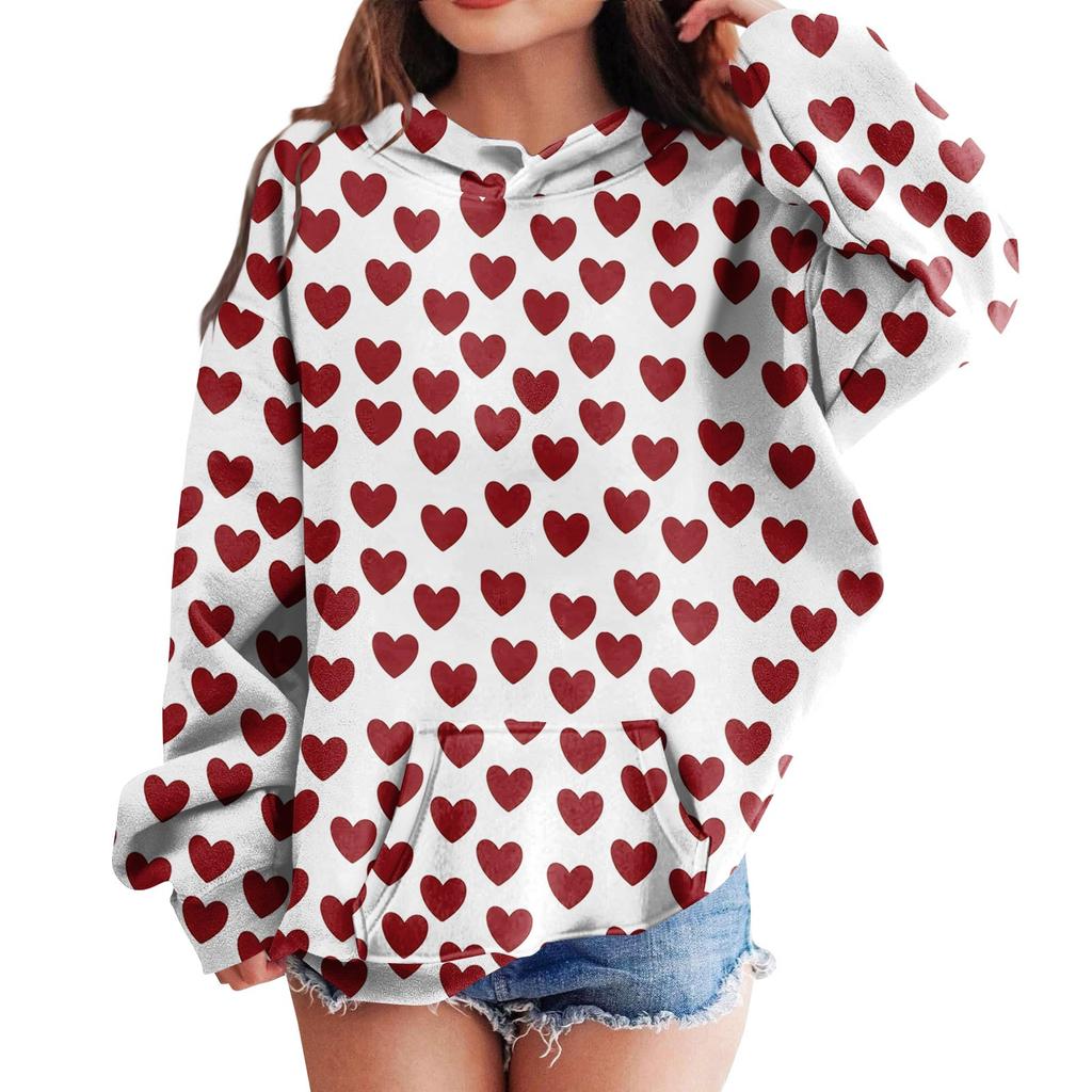 Hanorace pentru fete adolescente Hanorace cu mânecă lungă cu șnur Pulover drăguț supradimensionat