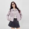 Qiushui Yiren Women's Mousse Texture Short Jacket