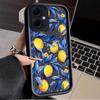 Blue Leaf Lemon Case for Xiaomi Redmi Note 14 13 12 Turbo 11S 4G 11 10 Pro Plus 9 14C 13C 12C 9C A2 A1 Soft Silicone Cover Funda