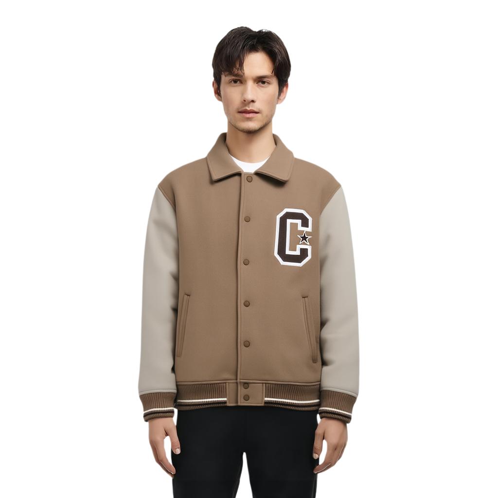 Converse Baseball Jacket Men's Brown 10028007-A01